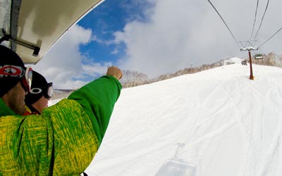 Guiding around Niseko